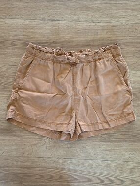 C&C California Tan High-Waist Drawstring Shorts, Size Large